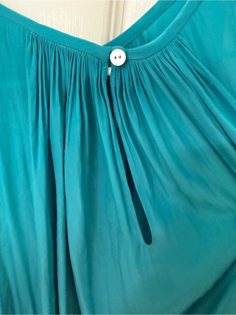 Ramy Brook Teal Drop-Waist Mini Dress - Picture 3 of 6